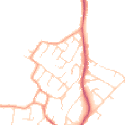 Daytime road noise heatmap for CB24 9YB