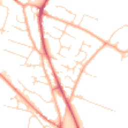 Daytime road noise heatmap for CB24 9YG