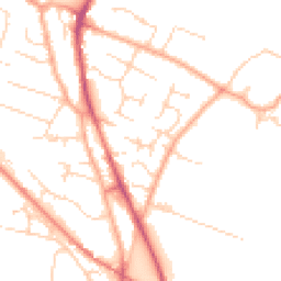 Daytime road noise heatmap for CB24 9YH