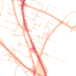 Daytime road noise heatmap for CB24 9YJ