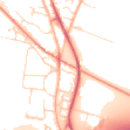Daytime road noise heatmap for CB24 9YS