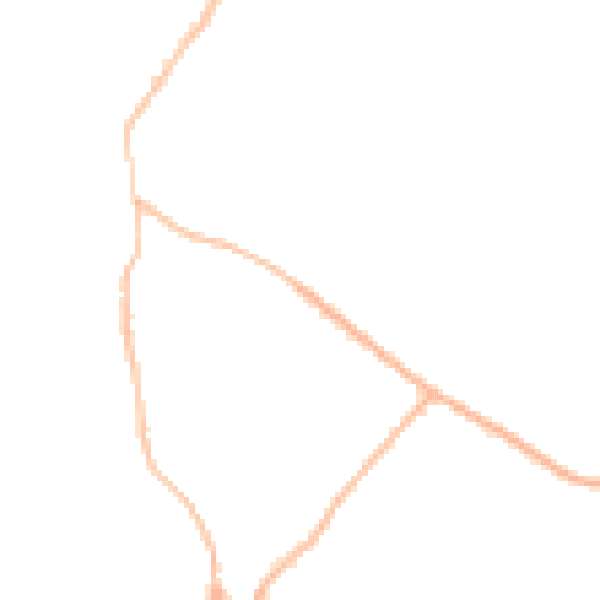 Night-time road noise heatmap for CB25 0AE