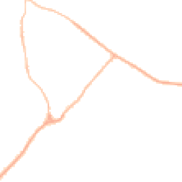 Night-time road noise heatmap for CB25 0AF