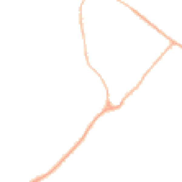 Night-time road noise heatmap for CB25 0AG