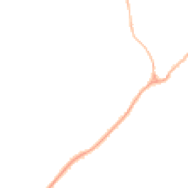 Night-time road noise heatmap for CB25 0AL
