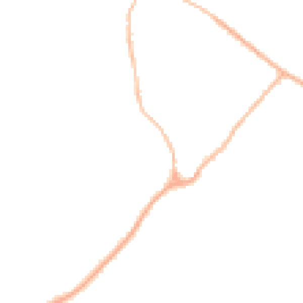Night-time road noise heatmap for CB25 0AQ