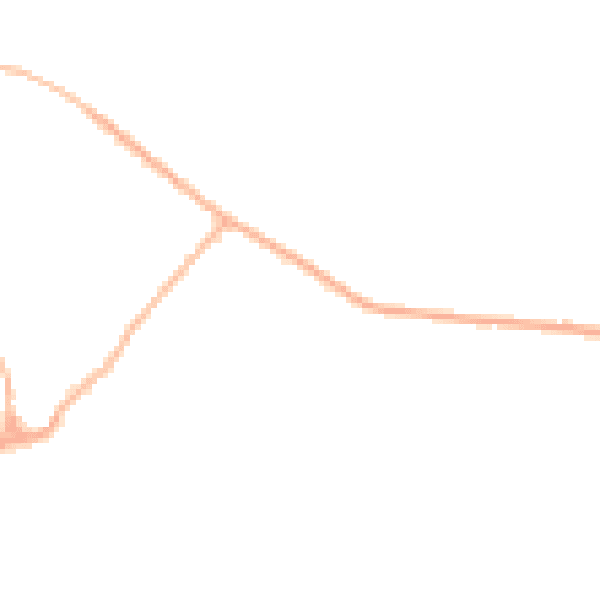 Night-time road noise heatmap for CB25 0AX