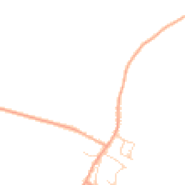 Daytime road noise heatmap for CB25 0BJ