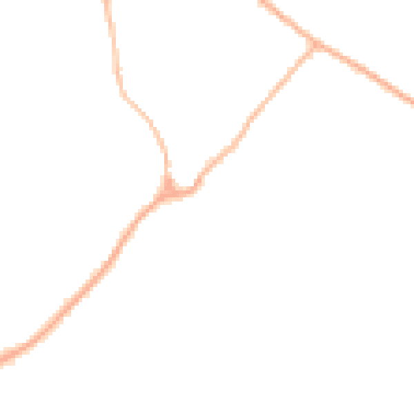 Night-time road noise heatmap for CB25 0FE