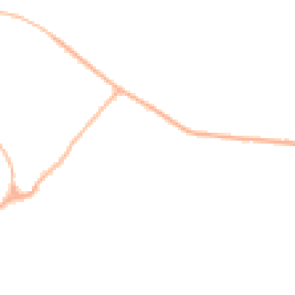 Night-time road noise heatmap for CB25 0FQ