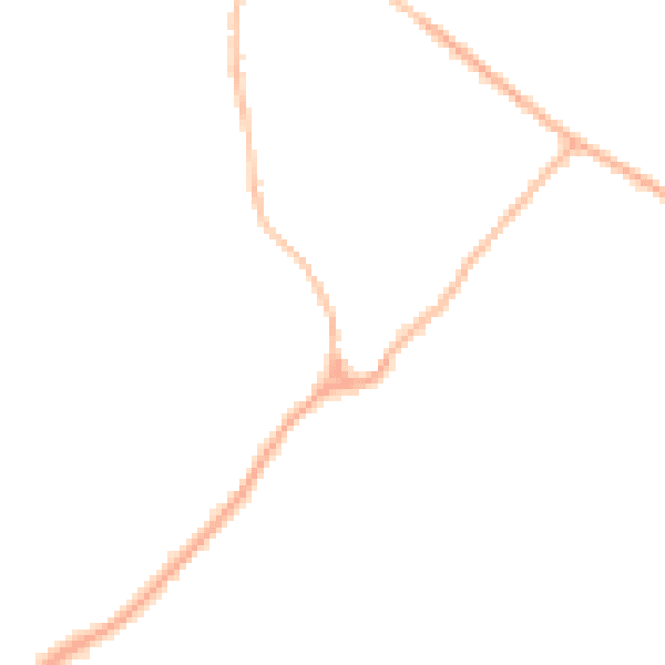 Night-time road noise heatmap for CB25 0HB