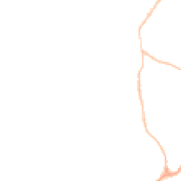 Night-time road noise heatmap for CB25 0HN
