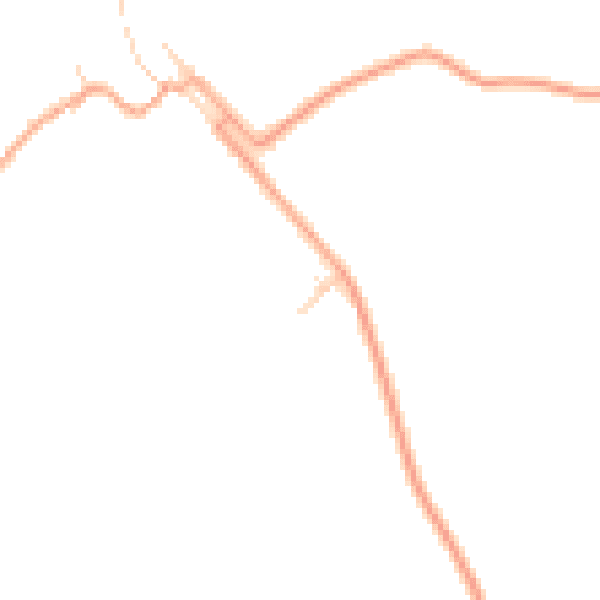 Daytime road noise heatmap for CB25 0JA