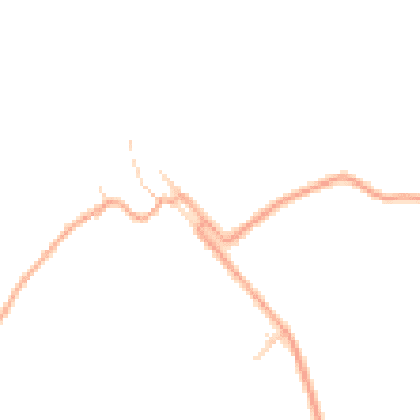 Daytime road noise heatmap for CB25 0JD