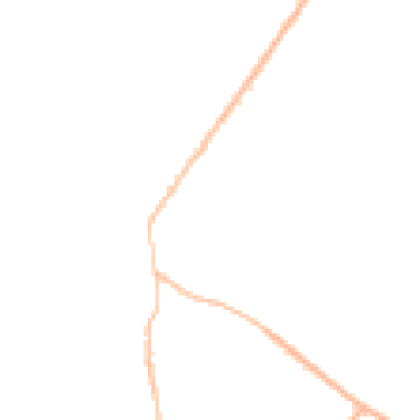 Night-time road noise heatmap for CB25 0JE