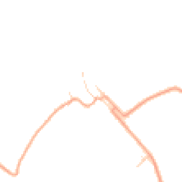 Daytime road noise heatmap for CB25 0JQ