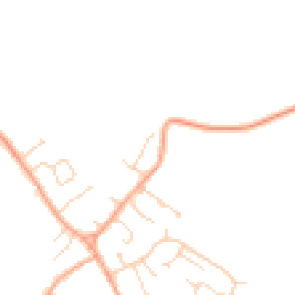Daytime road noise heatmap for CB25 9EF
