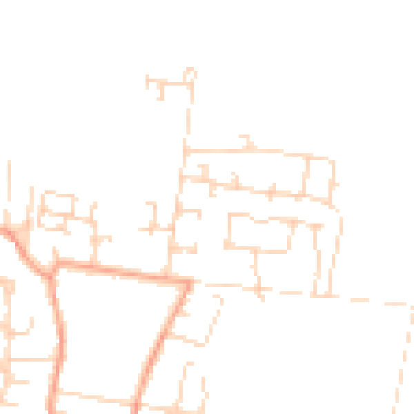 Daytime road noise heatmap for CB25 9GT