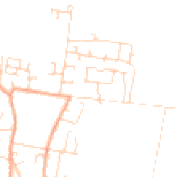 Daytime road noise heatmap for CB25 9GW