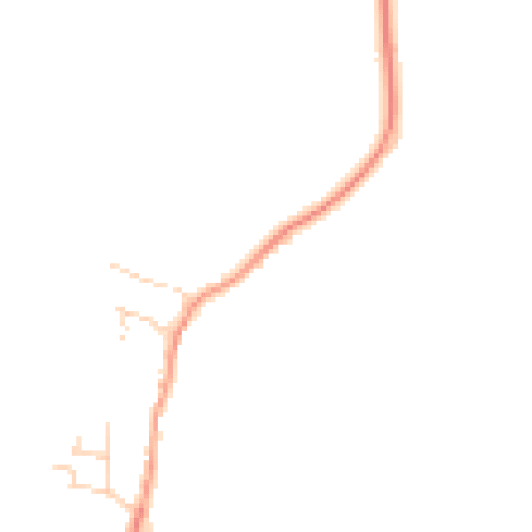 Daytime road noise heatmap for CB25 9JE