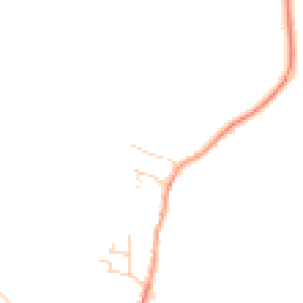 Daytime road noise heatmap for CB25 9JF
