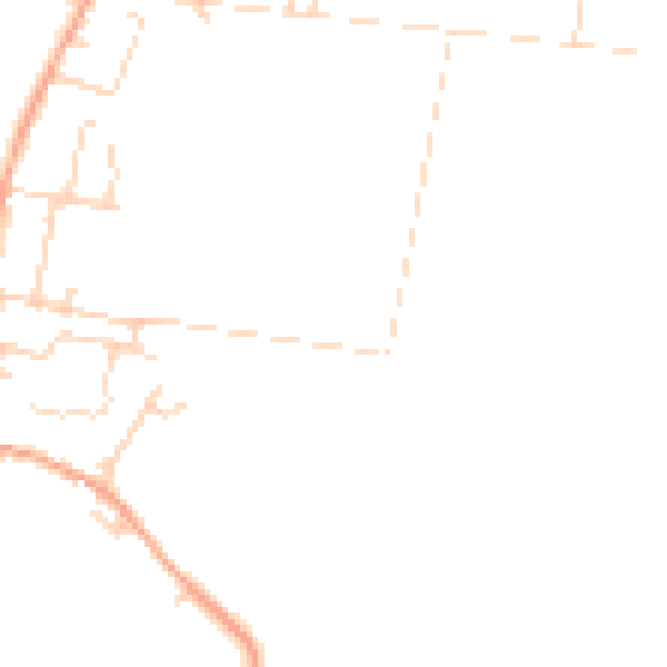 Daytime road noise heatmap for CB25 9LL