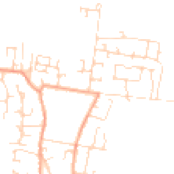 Daytime road noise heatmap for CB25 9LQ