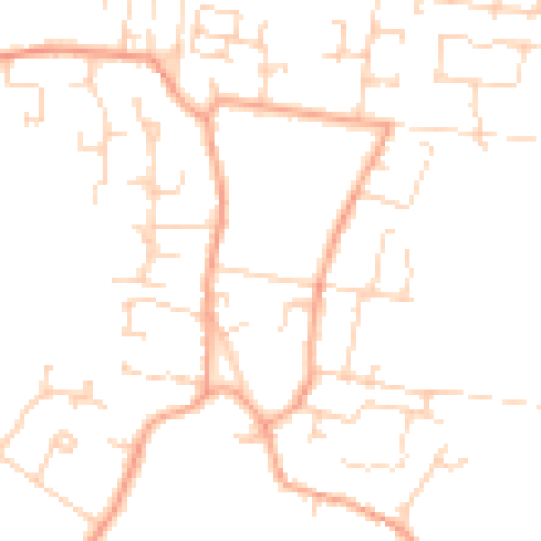 Daytime road noise heatmap for CB25 9NH