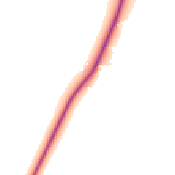 Night-time road noise heatmap for CB25 9PH