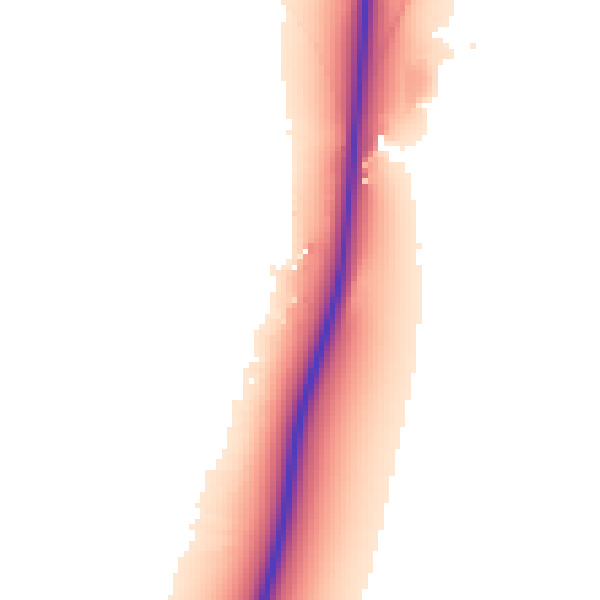Daytime road noise heatmap for CB25 9PL