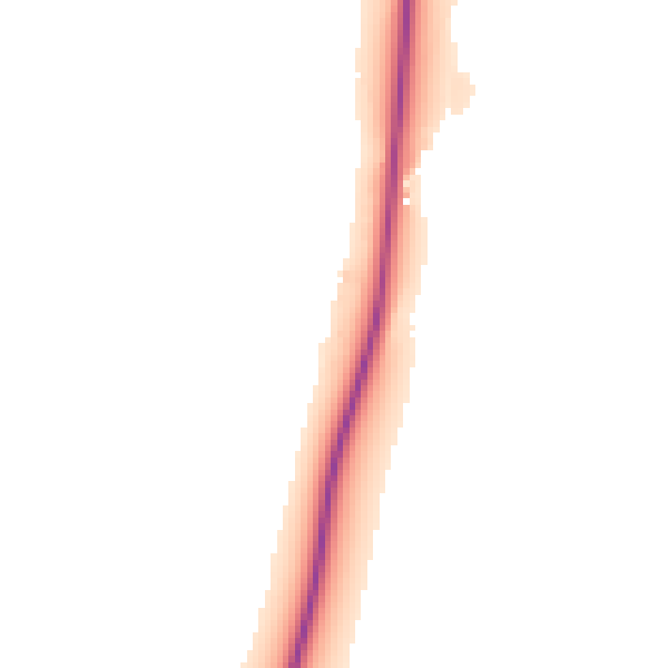 Night-time road noise heatmap for CB25 9PL