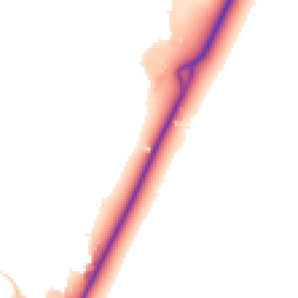 Daytime road noise heatmap for CB25 9PQ