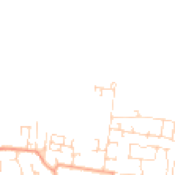 Daytime road noise heatmap for CB25 9PT