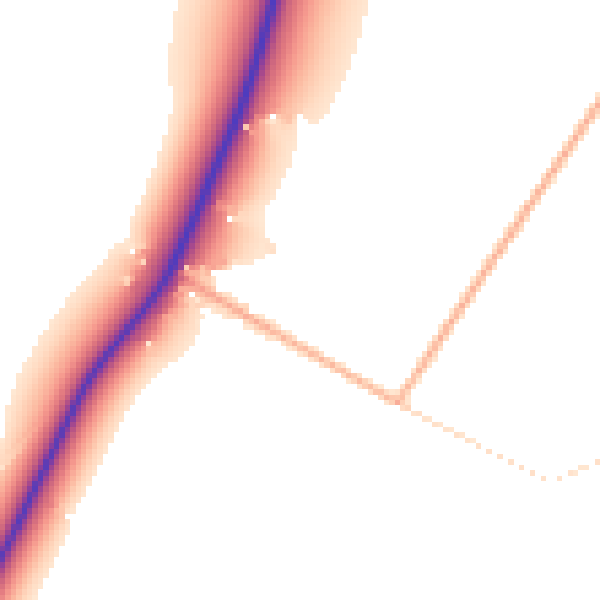 Daytime road noise heatmap for CB25 9PW
