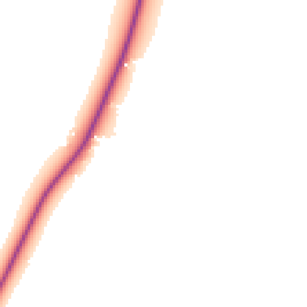 Night-time road noise heatmap for CB25 9PW