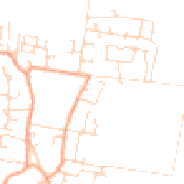 Daytime road noise heatmap for CB25 9RA
