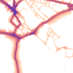 Daytime road noise heatmap for CB3 0AF