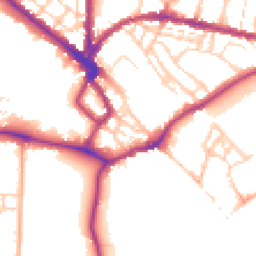 Daytime road noise heatmap for CB3 0BE