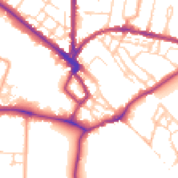 Daytime road noise heatmap for CB3 0BP