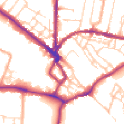 Daytime road noise heatmap for CB3 0BT