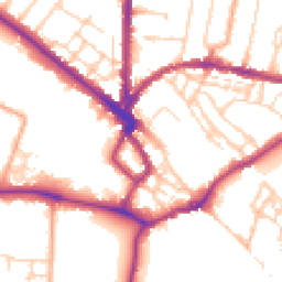 Daytime road noise heatmap for CB3 0BX