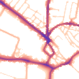 Daytime road noise heatmap for CB3 0DD