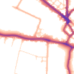 Daytime road noise heatmap for CB3 0DN