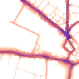 Daytime road noise heatmap for CB3 0DR