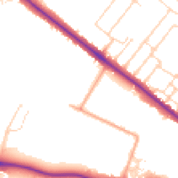 Daytime road noise heatmap for CB3 0DT
