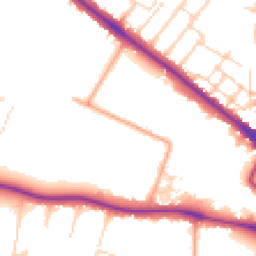 Daytime road noise heatmap for CB3 0DX