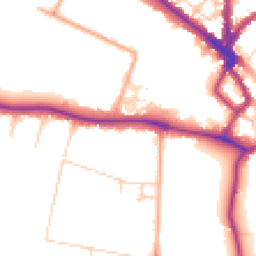 Daytime road noise heatmap for CB3 0EG