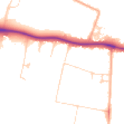 Daytime road noise heatmap for CB3 0EQ