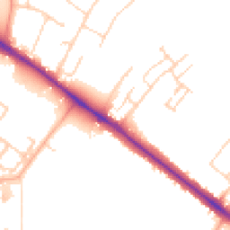 Daytime road noise heatmap for CB3 0GU