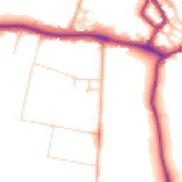 Daytime road noise heatmap for CB3 0HF